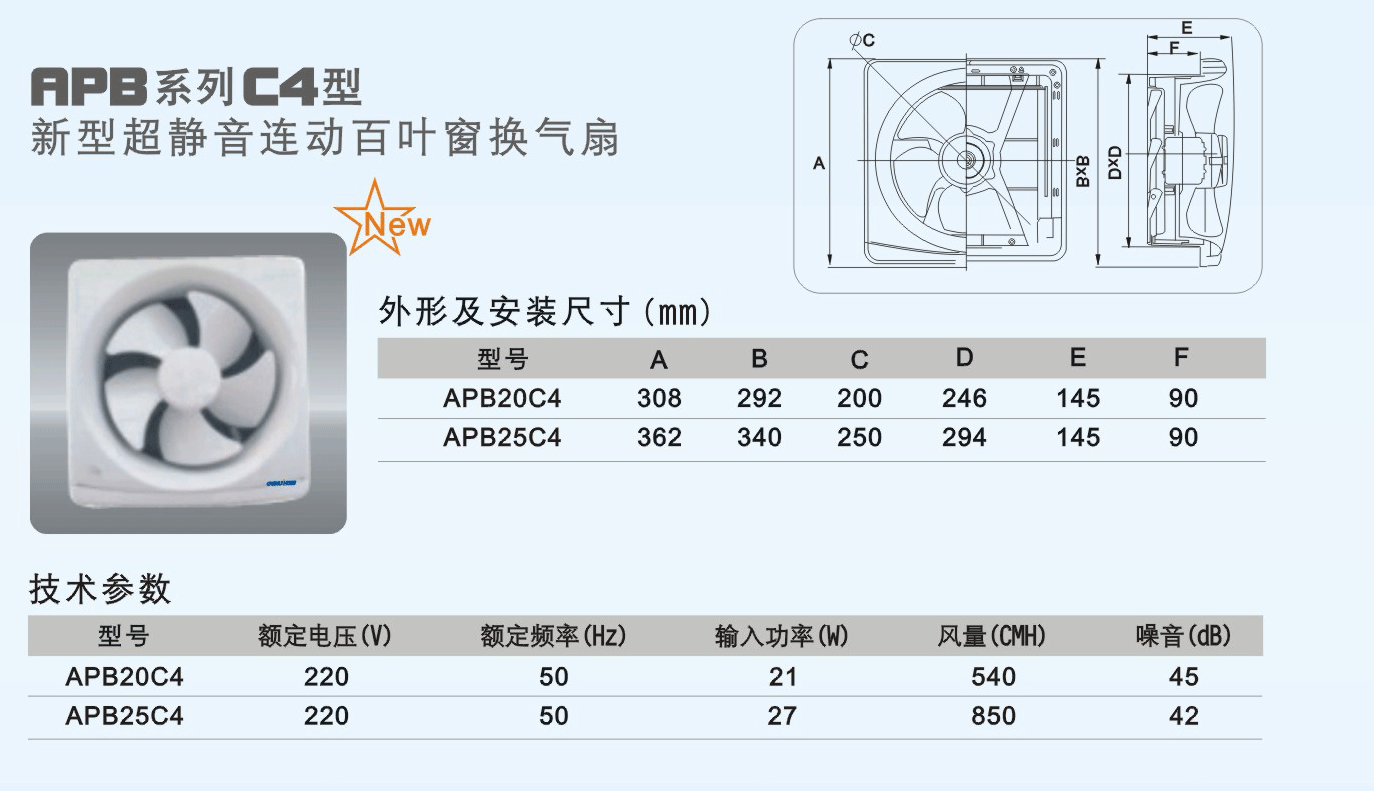 百葉窗排氣扇